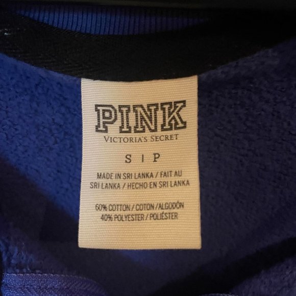 Victorias Secret Pink Michigan Quarter Zip - Picture 3 of 3